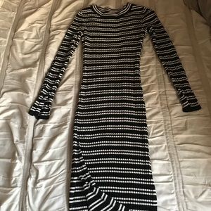 Long sleeve knit dress